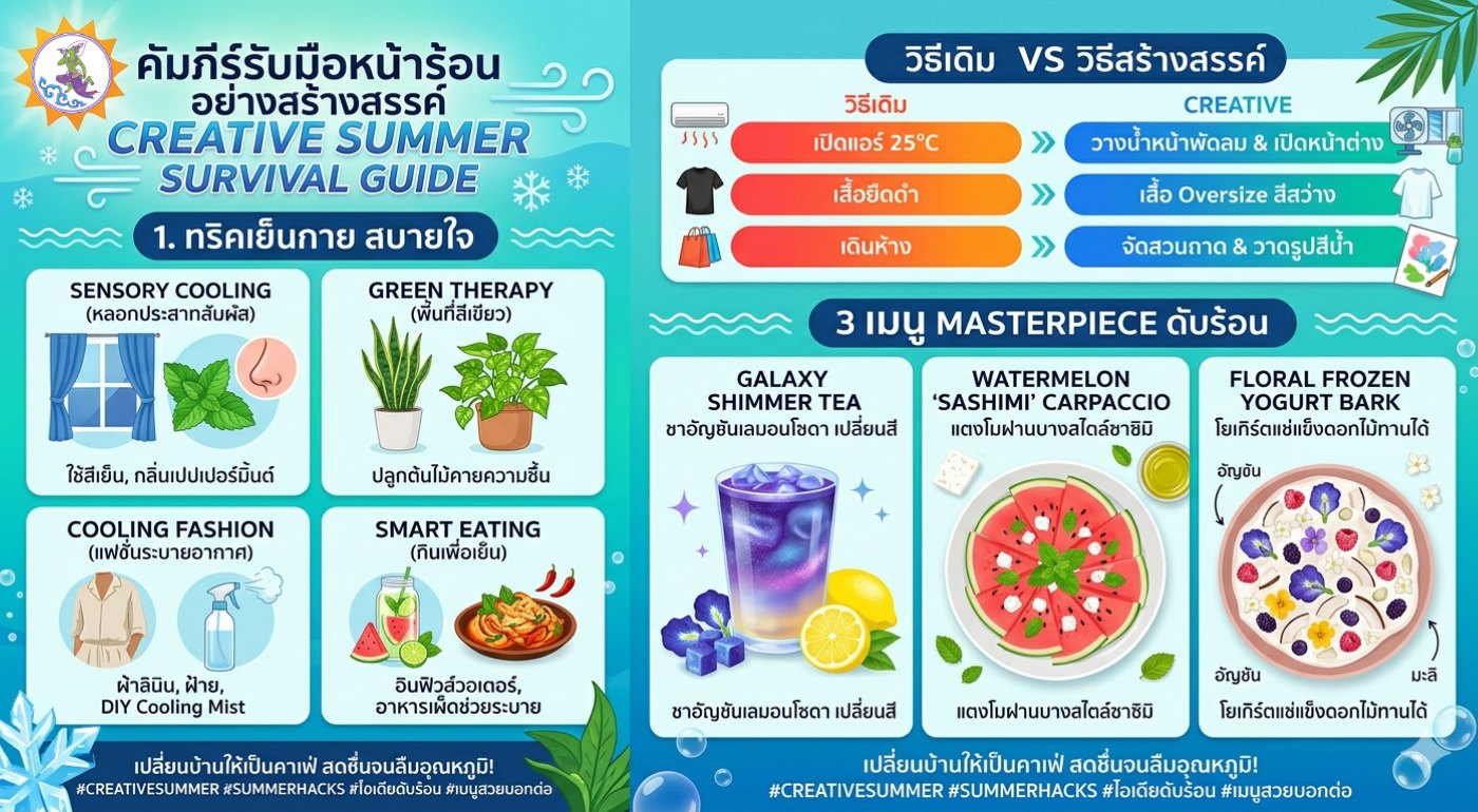 ร้อนนี้ไม่เน้นเปิดแอร์... เน้นเปิด "โหมดสร้างสรรค์"