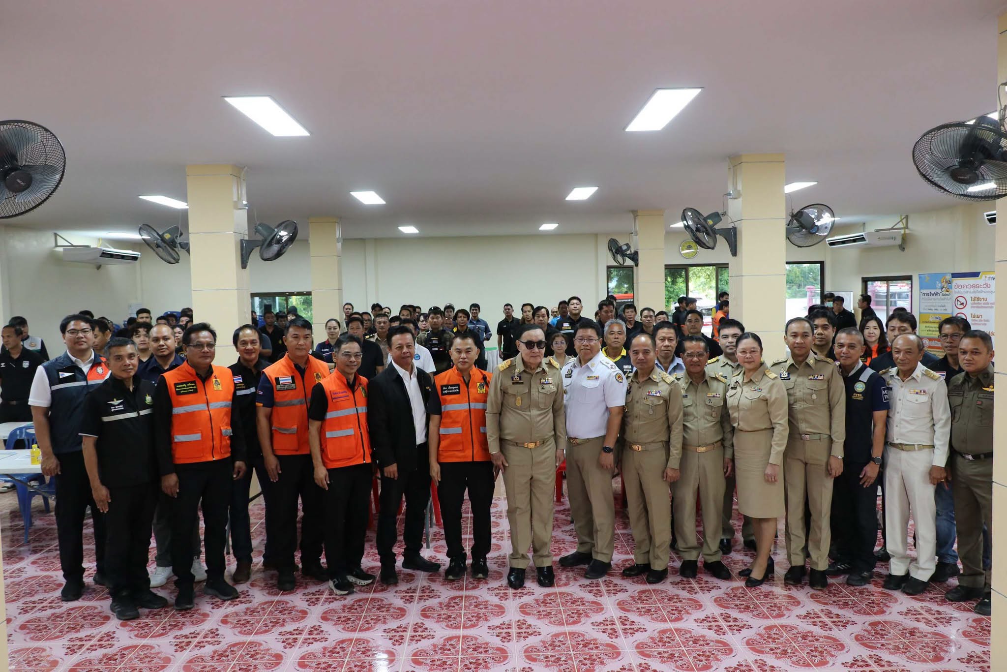 จังหวัดตราด จัดโครงการฝึกอบรมกองอำนวยการป้องกันและบรรเทาสาธารณภัยจังหวัดตราด กรณีภัยทางทะเล